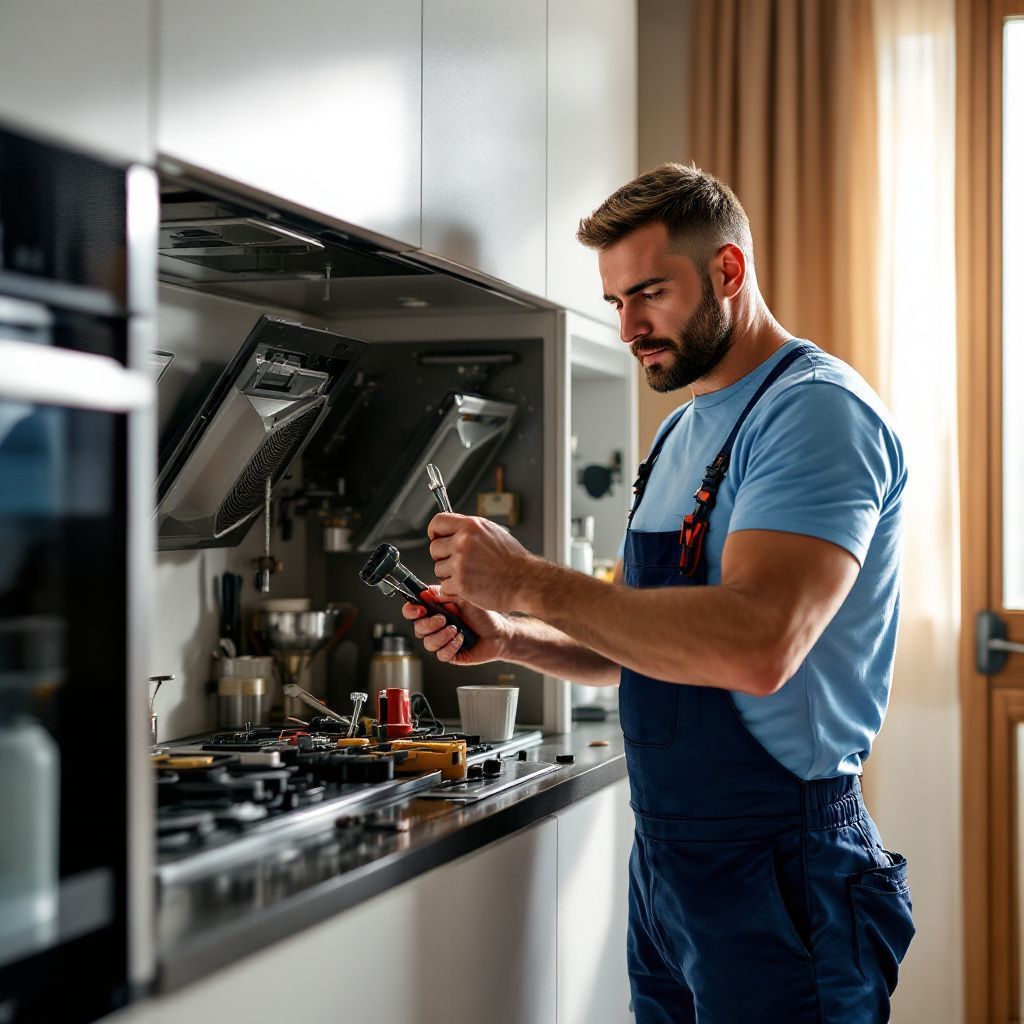 Técnico Reparando Campana Barcelona